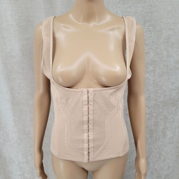 Nude/ Tan Underbust Shapewear with Front Closure Plus Size 2X - Picture 1 of 16